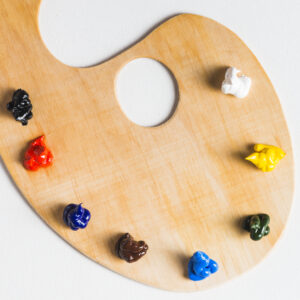 Artist Wooden Palette – Oval