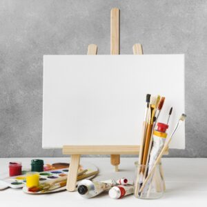 Mini Easel & Canvas Set – 3 pcs